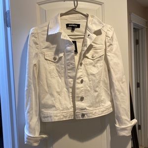 EXPRESS White jean jacket